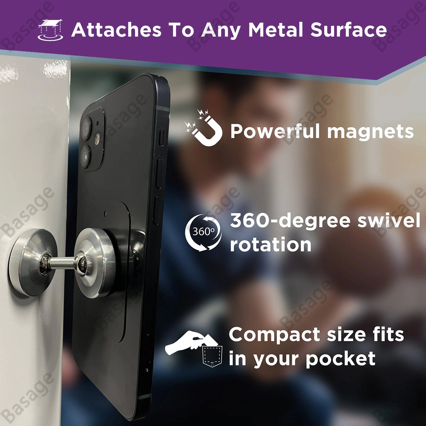 Dual Magnetic Gym Phone Holder