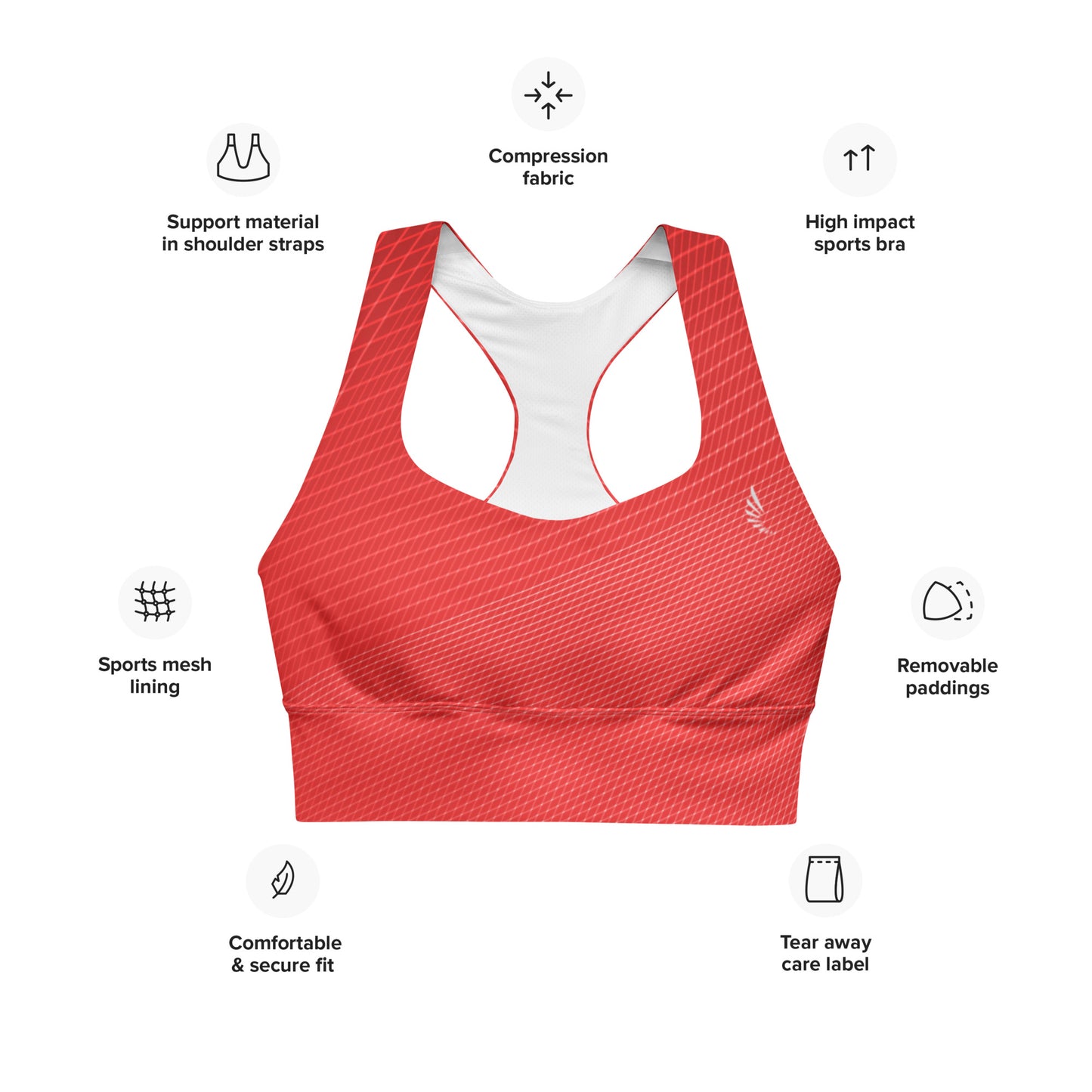 Longline sports bra