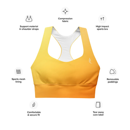 Longline sports bra